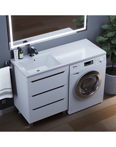 Раковина Uperwood Cosmos, над стиральной машиной, 120 см, левая