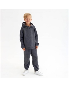 Костюм для мальчика (свитшот, брюки) : Casual collection цвет графит, рост 98 Minaku