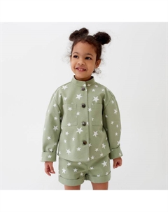 Жакет для девочки : Cotton collection цвет зелёный, рост 104 Minaku