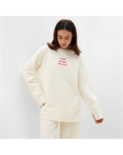 Свитшот женский Cozy style, молочный, размер 42 Mist