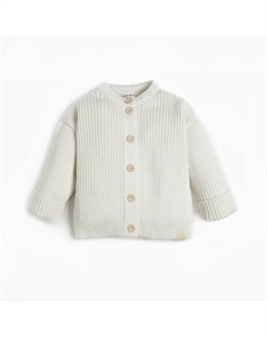 Кардиган вязаный, рост 68-74, молочный Крошка я