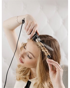 Плойка Luazon LW-03, 30 Вт, алюминиевое покрытие, d=16 мм, 180°С, с ионизацией, чёрная Luazon home