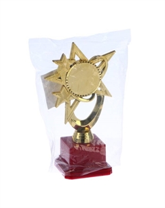 Наградная фигура «Звезда» C, подставка пластик красная, 17 см Сима-ленд