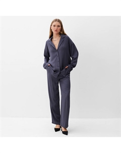 Костюм женский (рубашка, брюки) : Casual Collection, размер 44, графит Minaku