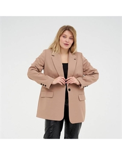 Пиджак женский plus-size, размер 58, бежевый Mist