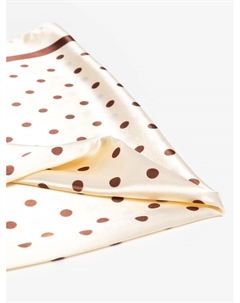 Платок женский в горох, размер 90×90 см, молочный Minaku