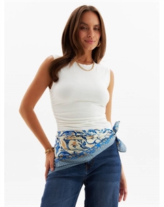 Платок женский, размер 70×70 см, синий Minaku