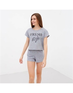 Футболка домашняя укороченная женская Fresh, размер 48-50 Kaftan