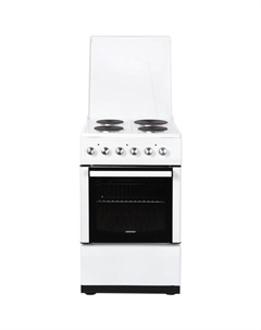 Плита NORDFROST EE 5051 W, электрическая, 4 конфорки, 52 л, электрическая духовка, белая Nordfrost