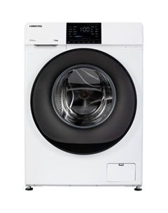 Стиральная машина HIBERG i-DDQ6 - 712 W, класс А+++, 1200 об/мин, до 7 кг, бело-чёрная Hiberg