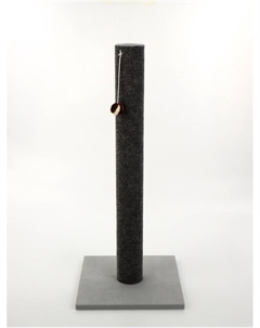Когтеточка «Столбик» Lowcost ковролиновая с игрушкой, 35×35×85 см, микс цветов Perseiline