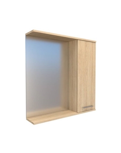 Шкаф-Зеркало "Палермо 70" правый 15 см х 70 см х 70 см Logro