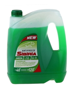 Антифриз -40 G11 зелёный, 5 кг Sibiria