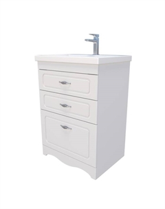 Тумба "Пинта 60-3" с раковиной Como 43 см х 56 см х 82 см Logro