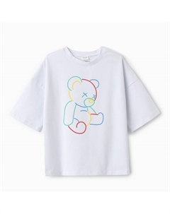 Футболка детская : Gummy bear, белая, рост 92 см Minaku