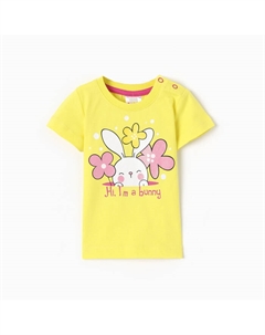 Футболка для девочки, цвет желтый, рост 74 см Let's go