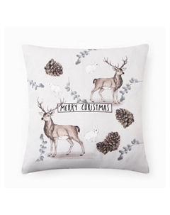 Наволочка декоративная новогодняя «. Snow forest» 40×40(±4) см, 100% хлопок Этель