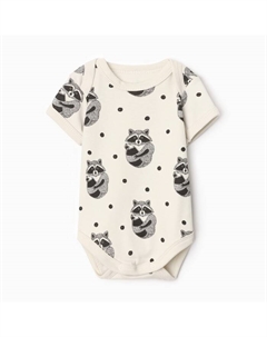 Боди «Енот», цвет белый, рост 68-74 см Крошка я