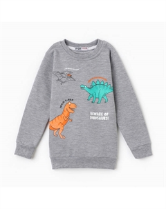 Свитшот для мальчика, НАЧЁС, цвет серый, рост 92 см Bebus