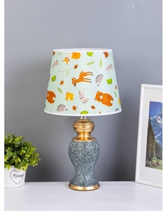 Настольная лампа «Ламина» Е14 40 Вт зелено-золотой Risalux