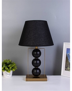 Настольная лампа «Оливер» Е27 40 Вт черный-латунь Risalux