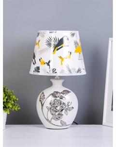 Настольная лампа 16512/1 E14 40 Вт бело-хромовый Risalux