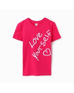 Футболка для девочки, цвет фуксия, рост 158 см Be friends