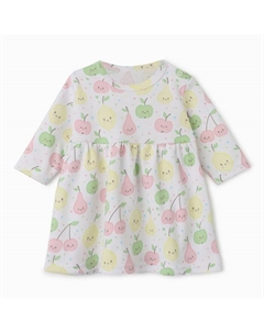 Платье Фрукты с дл. рукавом, р. 62 см, молочный Bloom baby