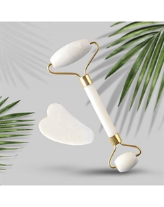 Набор массажеров Гуаша для лица «Будь собой» кальцит Art beauty