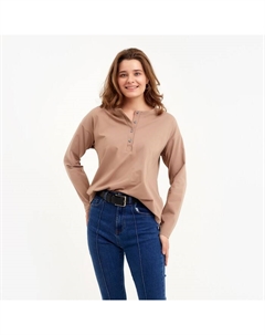 Лонгслив женский : Basic line цвет бежевый, р-р 46 Minaku