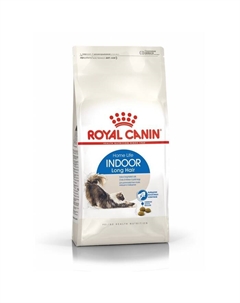 Сухой корм RC Indoor Long Hair для домашних длинношерстных кошек, 2 кг Royal canin