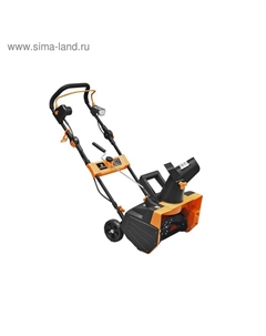 Снегоуборщик CARVER STE 2346L 01.017.00011, 220 В, 2.3 кВт, 46×20 см, 6 м, LED-фара Carver