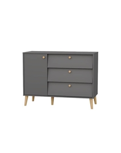 Комод напольный «АФИНА», 1100×453×830 мм, цвет графит Гранд кволити