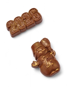 Шоколадные фигурки «Снеговик 2026», бельгийский шоколад, 160 г Время шоколада