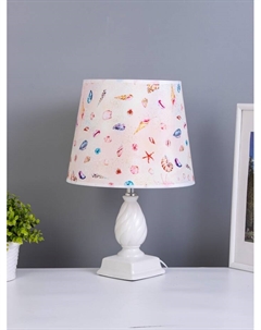 Лампа настольная «Шанталь» 1хЕ14 40 Вт белый Risalux