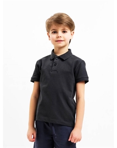 Футболка поло детская : Basic line, графит, рост 158 см Minaku
