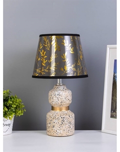 Настольная лампа «Патрисия» Е14 40 Вт бело-золотой Risalux