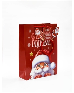 Пакет подарочный «Новогодняя сказка», с ободком, 31 х 11 х 40 см Дарите счастье
