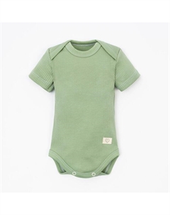 Боди детское BASIC LINE, рост 68-74 см, зелёное Крошка я