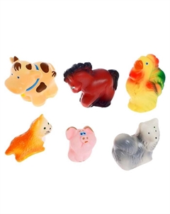 Набор резиновых игрушек «Деревенские животные» Пкф «игрушки»