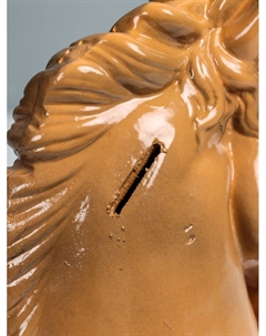 Копилка для денег «Голова коня Гнедая», гипс, 25 см, коричневый Хорошие сувениры