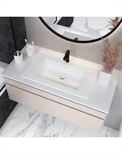 Раковина полувстраиваемая Uperwood Parma 75 см, белая глянцевая