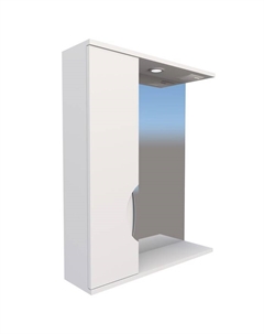 Шкаф-зеркало Модерн (с подсветкой ) Левый 60 15 см х 60 см х 70 см Logro