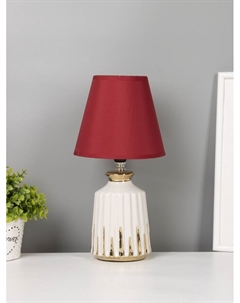 Настольная лампа «Николь» Е14 40 Вт белый/красный Risalux