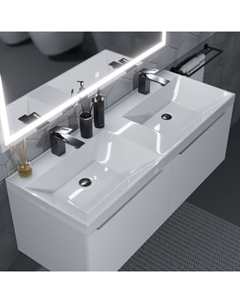 Раковина полувстраиваемая двойная Uperwood Classic 120 см, прямоугольная