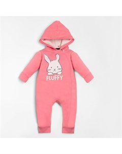 Комбинезон с капюшоном «Зайчик», рост 86-92 см, цвет розовый Крошка я