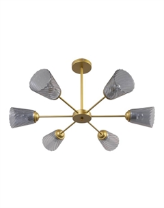 Люстра «Мурано» 6хЕ27 60 Вт белый золото Bayerlux