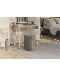 Банкетка «ЛИНА ТК», 370×370×470 мм, merlin 11. цвет тёмно – серая Гранд кволити