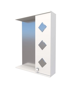 Шкаф-зеркало Квадро правый 55 Logro