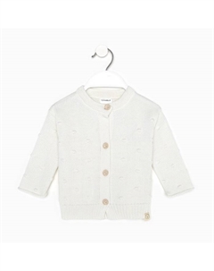 Кардиган вязаный, рост 86-92 см, молочный Крошка я